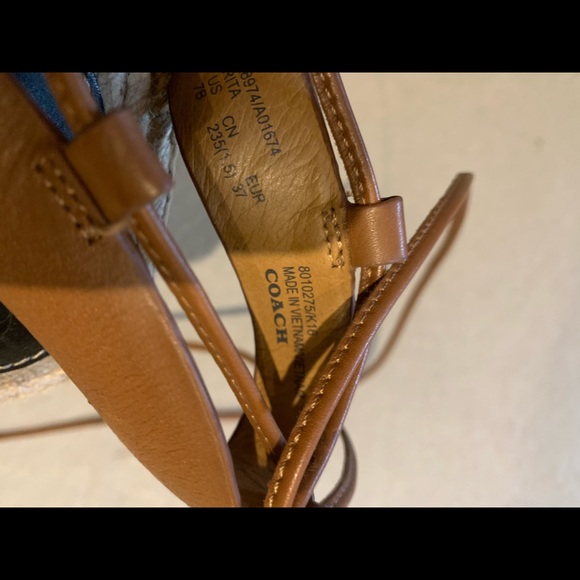 Coach Rita sandal espadrille size 37 - Picture 7 of 7